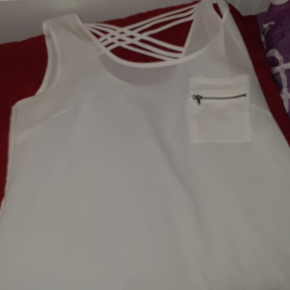 White see through shirt